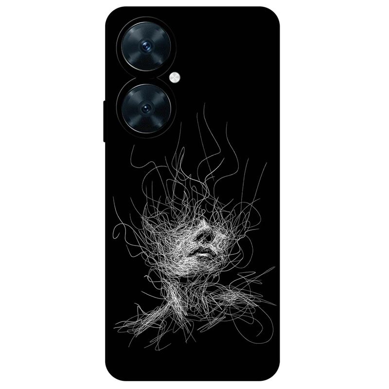 کاور مگافون طرح اسکچ صورت مدل 7423 مناسب برای گوشی موبایل هوآوی Nova 11i