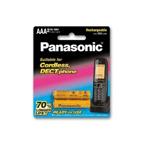 باتری نیم قلم قابل شارژ تلفن پاناسونیک مدل P-006 بسته 2 عددی