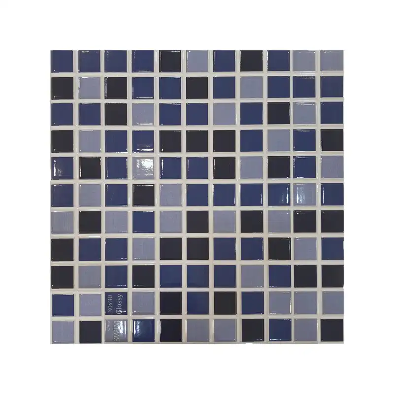 دیوارپوش ساختمان کاشی فخار مدل swim30x30