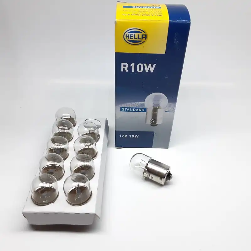 لامپ خودرو هلا مدل R10W بسته 10 عددی