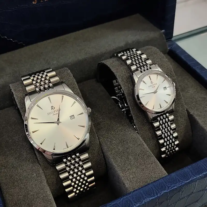 ست ساعت مچی عقربه ای زنانه و مردانه شوپیر مدل GL207A001