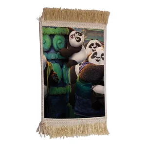 فرش ماشینی دیوارکوب مدل پاندا کونگ فو کار کد 2