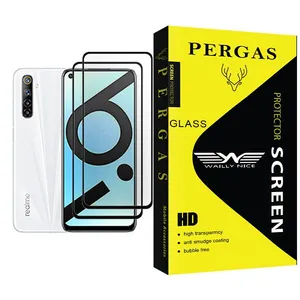 Waily Nice Pergas Glass MIX002 Screen Protector For Realme 6i (India) Pack Of 2