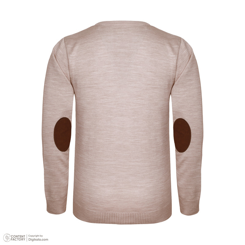 پلیور مردانه تریکو پاییزان مدل یقه هفت کد P700  رنگ کِرِم