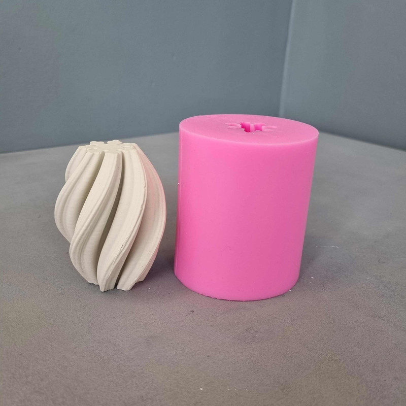 قالب شمع مدل گوي اسپيرال کد 08cm