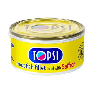کنسرو ماهی قزل زعفرانی تاپسی - 180 گرم