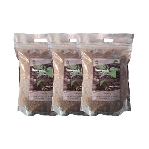 پوکه لیکا متوسط رویش مدل Lecapon حجم 3 لیتر بسته 3 عددی