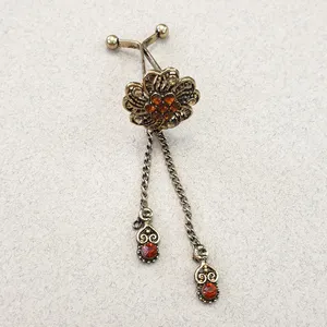 سنجاق روسری زنانه مدل گل كد SF86