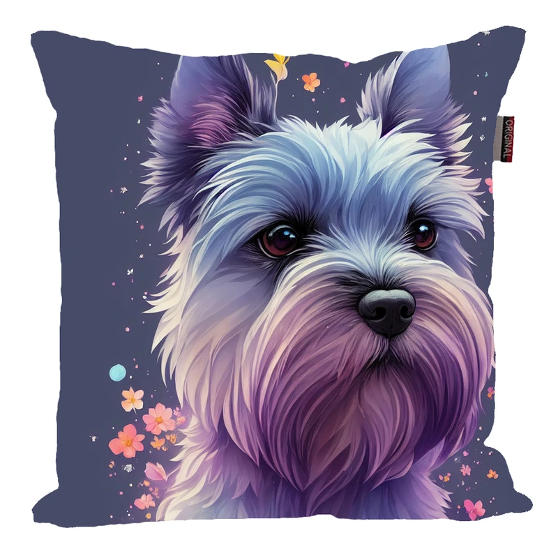 کوسن پاد آفرین مدل سگ طرح حیوان خانگی کد 236