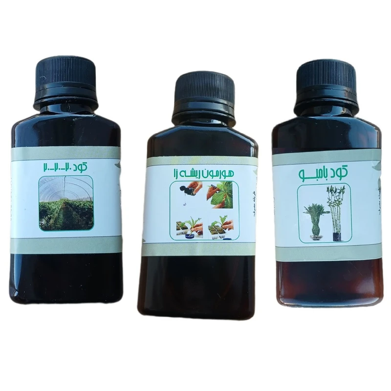 کود مایع کامل سه بیست و بامبو و هورمون ریشه زا مدل life drop حجم 110 میلی لیتر بسته 3 عددی