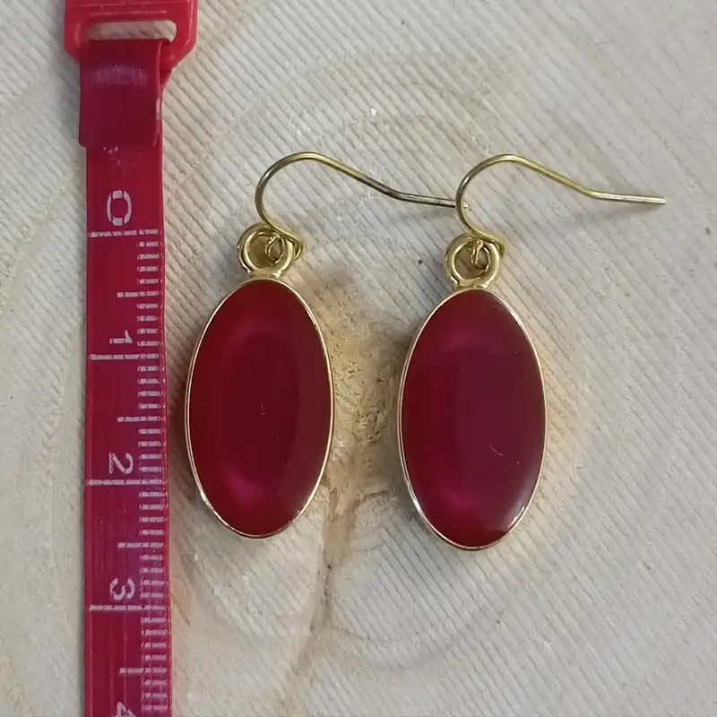 گوشواره زنانه مدل نگین دار هندی