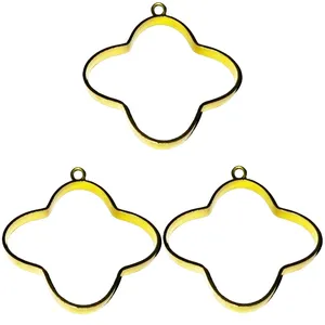 قالب رزین اپوکسی طرح گل مدل بدون کفه کد GB13 مجموعه 3 عددی