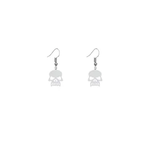 گوشواره نقره زنانه هایکا طرح اسکلت مدل n.ha609