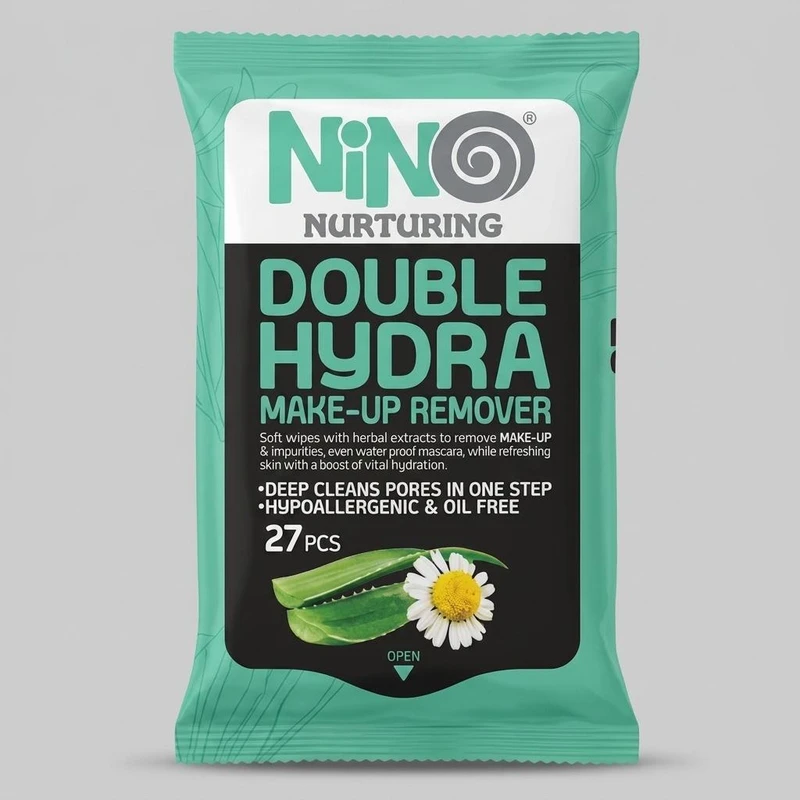 دستمال مرطوب نینو مدل Double Hydra بسته 27 عددی