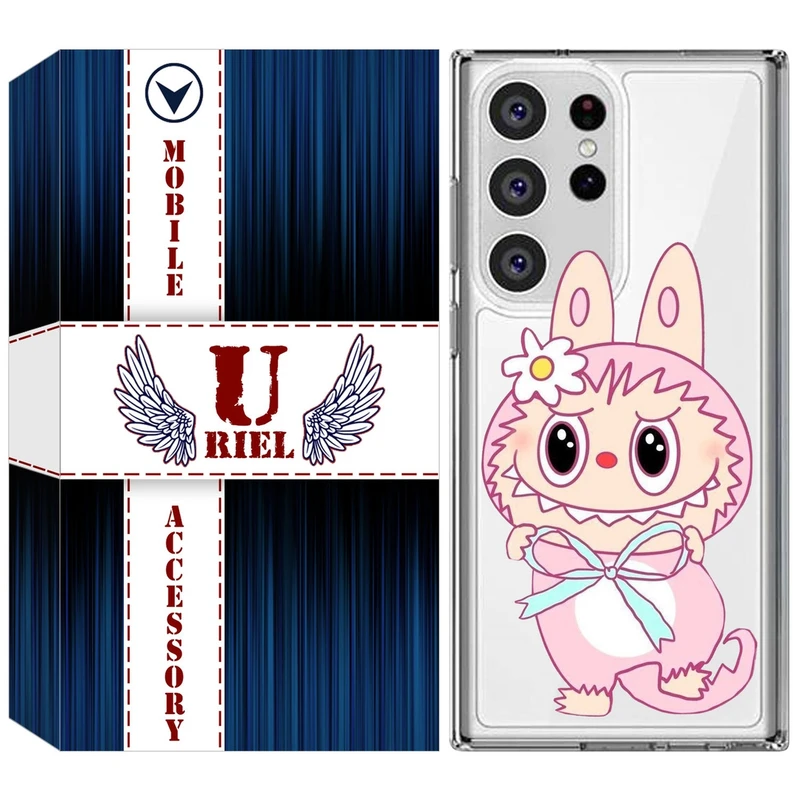 کاور یوریل مدل Clear کد 146 طرح لبوبو Labubu مناسب برای گوشی موبایل سامسونگ Galaxy S23 Ultra