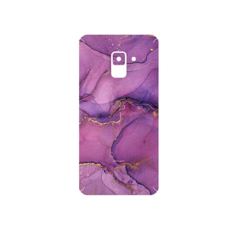 برچسب پوششی ماهوت مدل Purple Marble مناسب برای گوشی موبایل سامسونگ Galaxy A8 2018