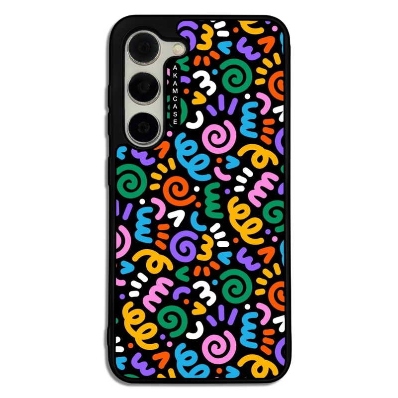 کاور آکام مدل AMC-WSGS23-DOODLE13 مناسب برای گوشی موبایل سامسونگ Galaxy S23