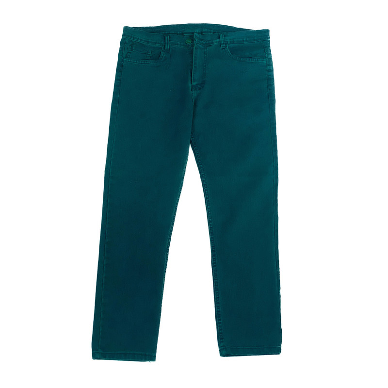 شلوار جین مردانه مدل W07477 رنگ سبز تیره