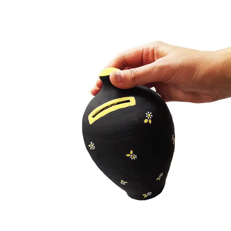 قلک سفالی طرح گل گلی مدل RO - 27