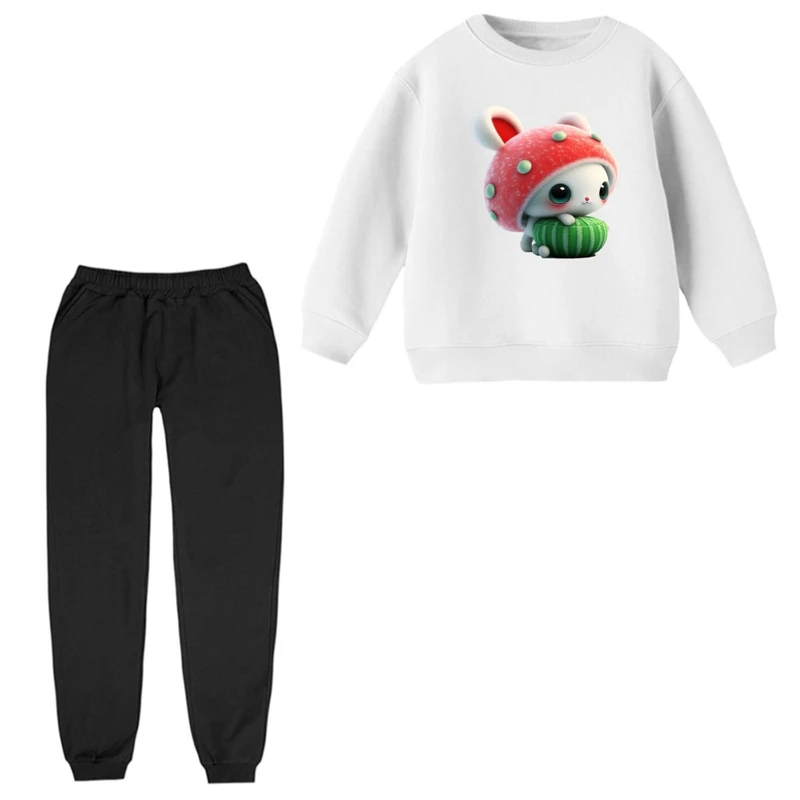 ست سویشرت و شلوار راحتی بچگانه مدل خرگوش یلدایی کد 1  