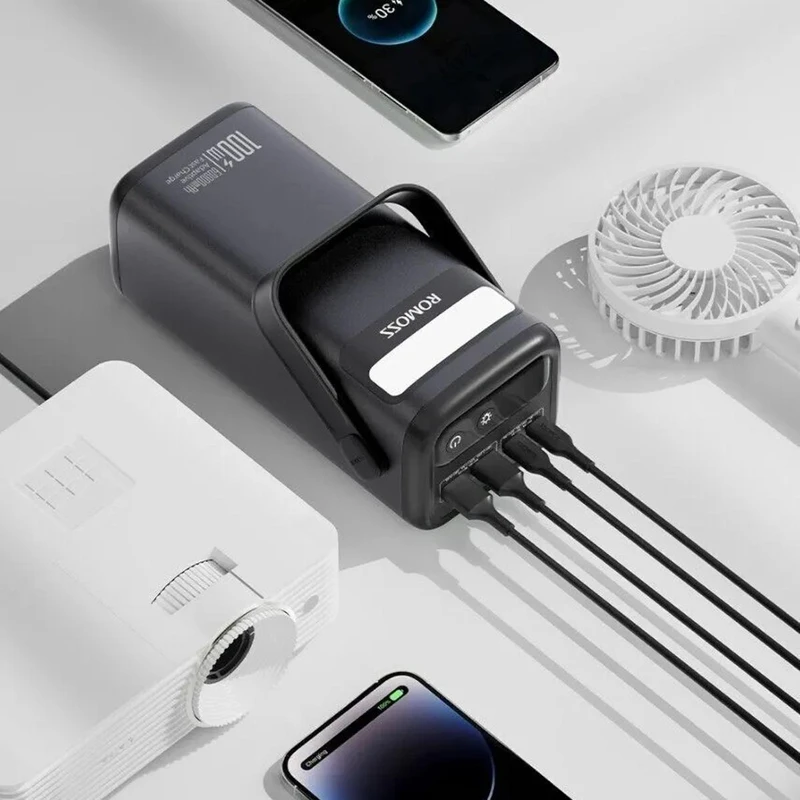 عکس شماره 4 : پاوربانک 100 وات راموس مدل m60 ظرفیت 60000 میلی آمپر ساعت