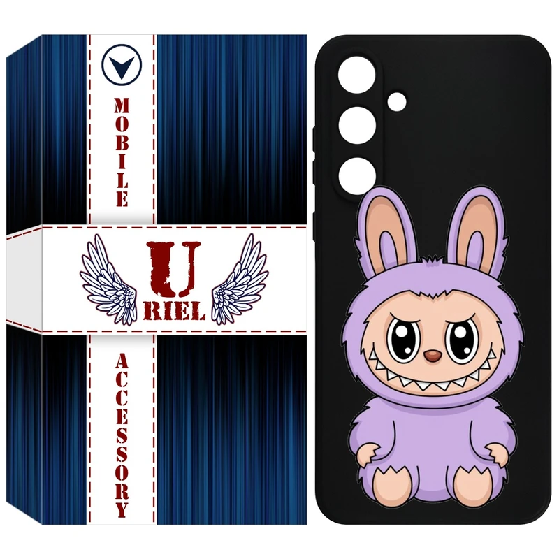 کاور یوریل قاب مدل KSH کد 130 طرح عروسک لبوبو مناسب برای گوشی موبایل سامسونگ Galaxy A55
