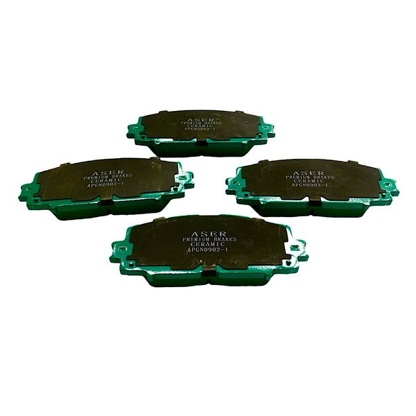 لنت ترمز جلو خودرو ایسر مدل New.seramic.aser دو جفت مناسب برای تویوتا یاریس و تویوتا پریوس