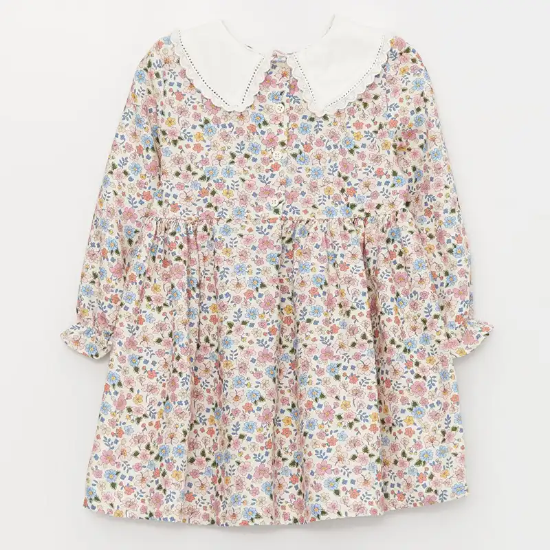 پیراهن دخترانه ال سی وایکیکی مدل Dkk-lc01