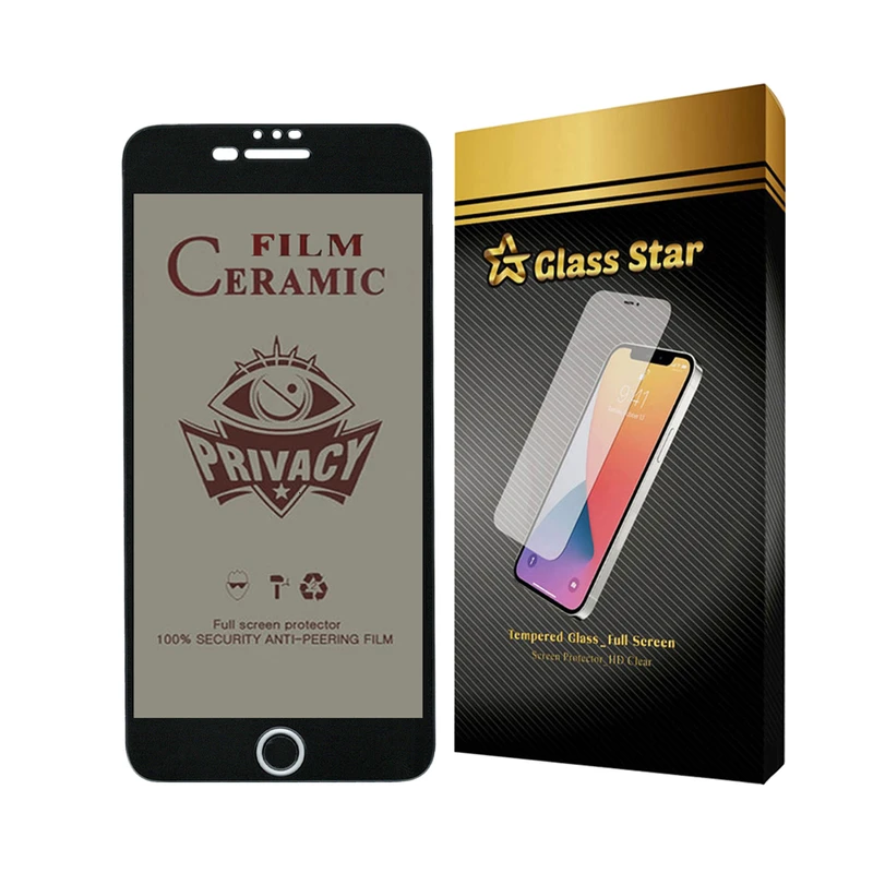    محافظ صفحه نمایش سرامیکی حریم شخصی گلس استار مدل SLPRICRGS مناسب برای گوشی موبایل اپل iPhone 8 Plus / iPhone 7 Plus / iPhone 6s Plus / iPhone 6 Plus