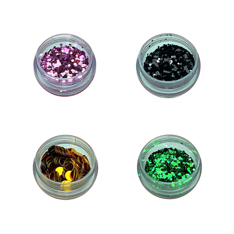 تزیین ناخن مدل پولک شاینی 4 مجموعه 4 عددی