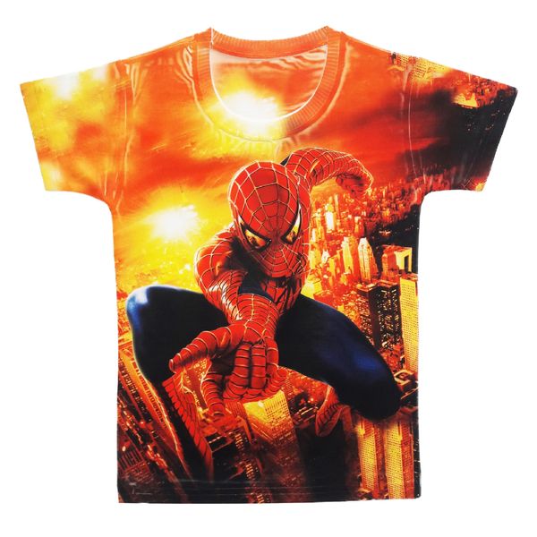 تی شرت پسرانه طرح مرد عنکبوتی کد S10