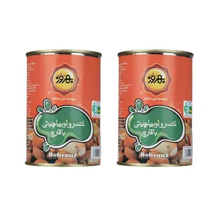 کنسرو لوبیا چیتی با قارچ بهروز - 410 گرم بسته 2 عددی
