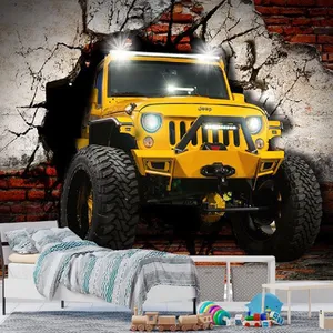 پوستر دیواری سه بعدی مدل ماشین