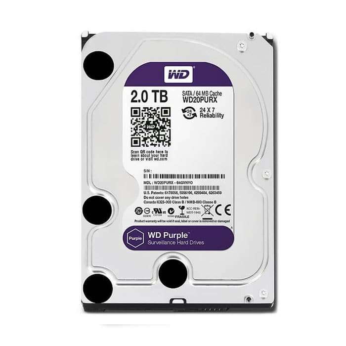 هارد دیسک اینترنال مدل Purple 2T ظرفیت 2 ترابایت هارد دیسک اینترنال مدل Purple 2T ظرفیت 2 ترابایت