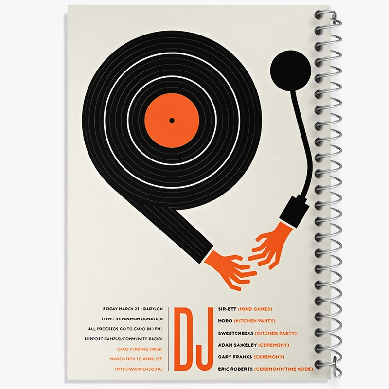 دفتر مشق 100 برگ خندالو طرح DJ کد F7440