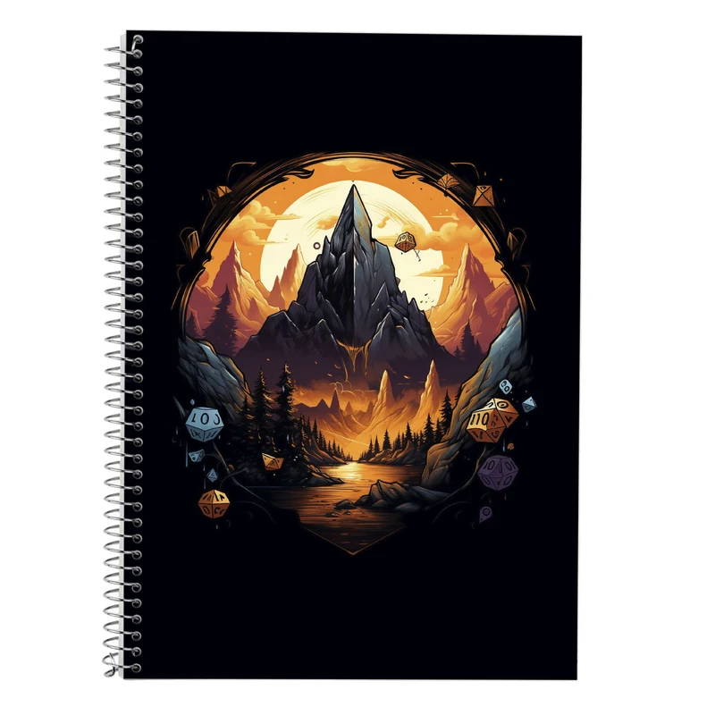 دفتر زبان 50 برگ مدوپد مدل سه خط طرح  ارباب حلقه ها The Lord of the Rings کد DF3125