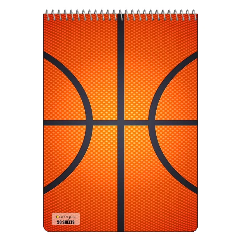 دفتر نقاشی 50 برگ سیمی کارنیکا طرح عاشق بسکتبال Basketball Lover کد 92036