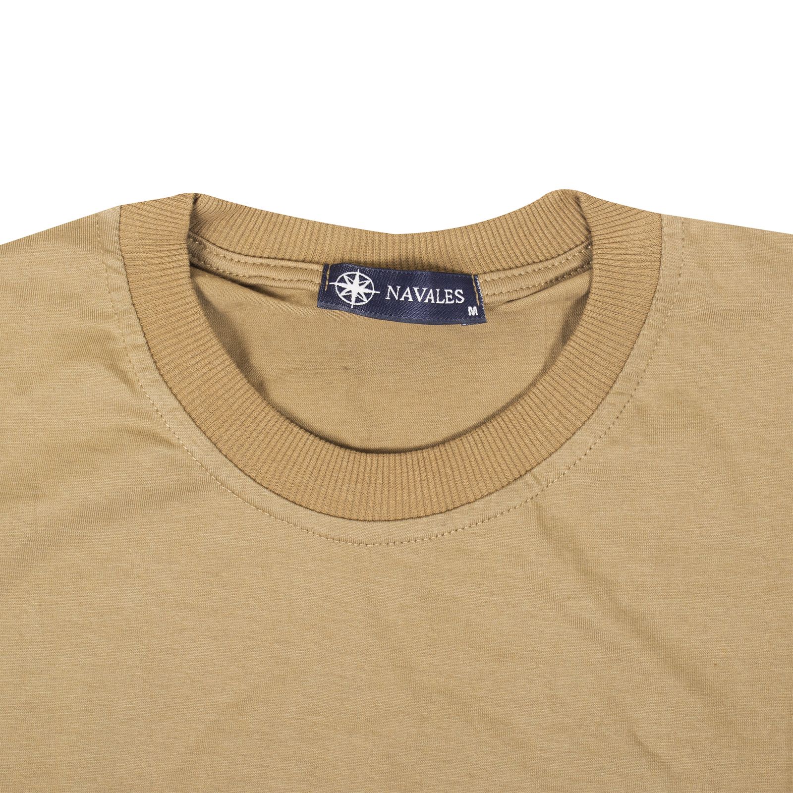 تی شرت آستین کوتاه مردانه ناوالس مدل THINK رنگ نسکافه ای -  - 4
