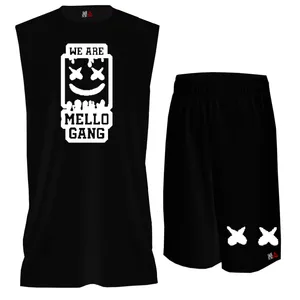 ست تاپ و شلوارک مردانه مدل Gang  کد BTPM064