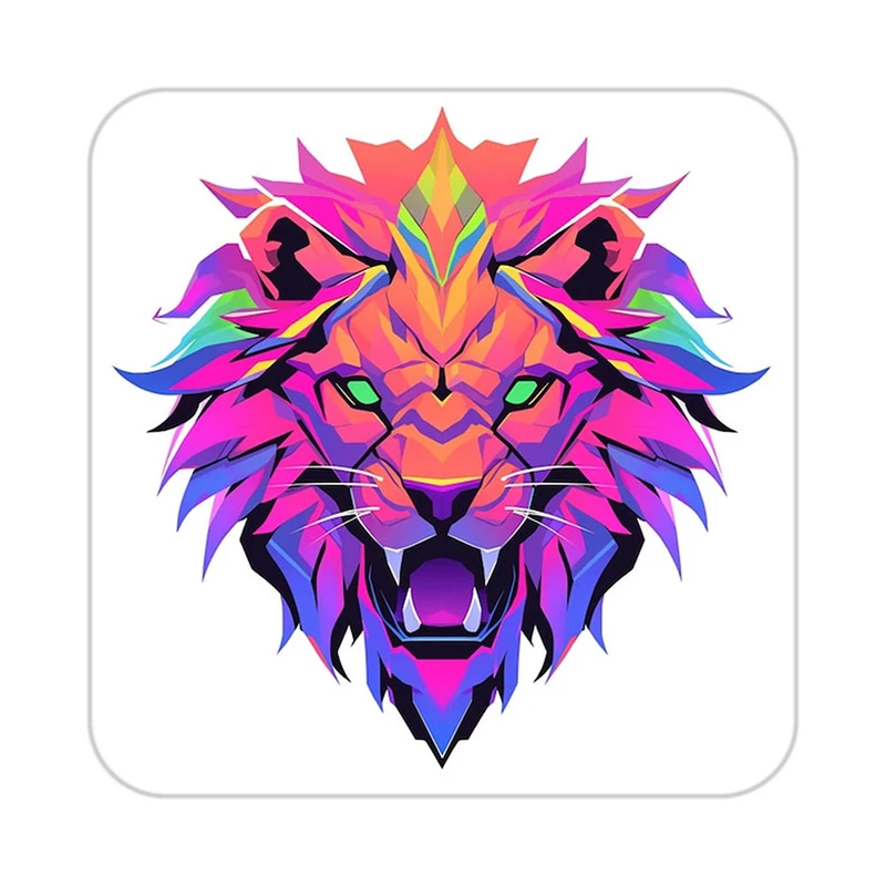 زیر لیوانی کاکتی طرح شیر مدل mp23202