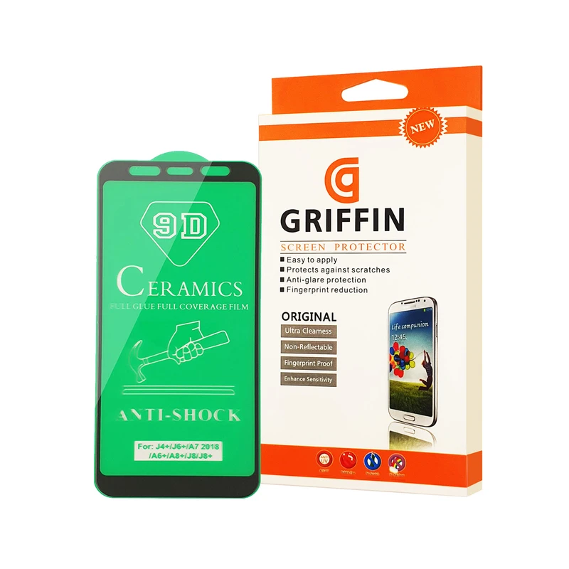 محافظ صفحه نمایش سرامیکی گریفین مدل FLCRG GN pl مناسب برای گوشی موبایل سامسونگ Galaxy A7 2018