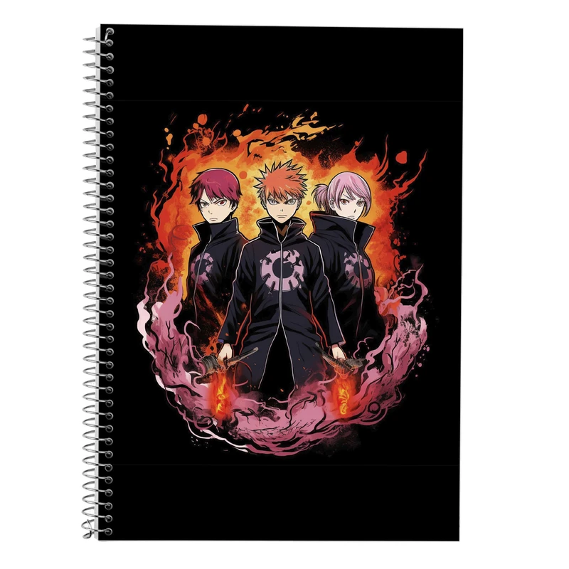 دفتر زبان 50 برگ مدوپد مدل سه خط طرح Demon Slayer کد DF11023