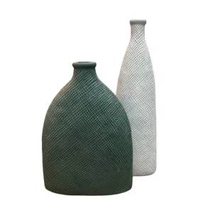 گلدان دکوری مدل تندیس مجموعه ۲ عددی