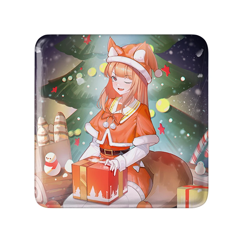 مگنت خندالو طرح هولو انیمه ادویه و گرگ مدل مربعی کد 36155