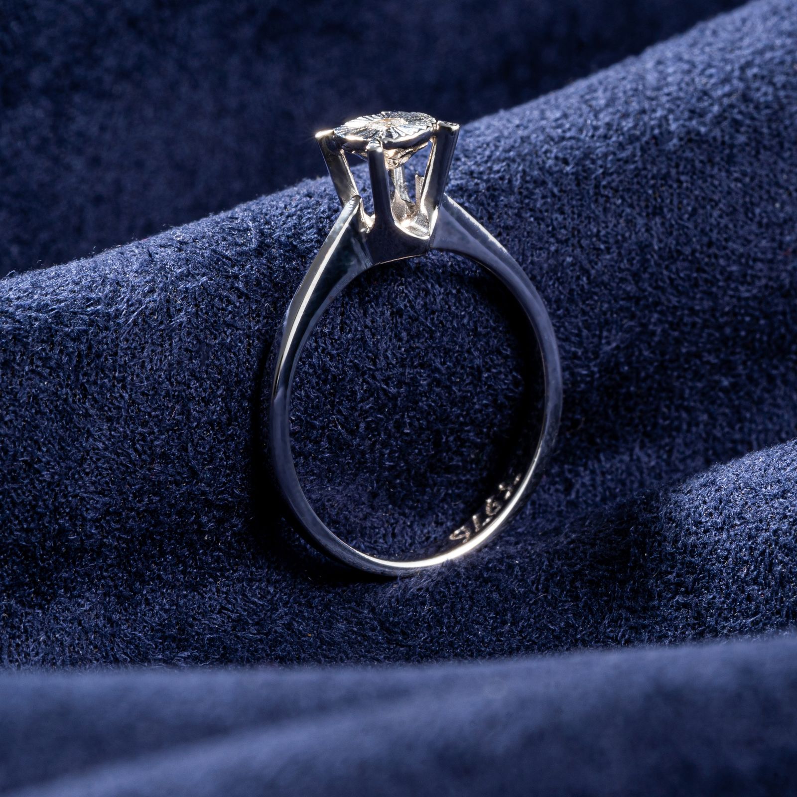انگشتر طلا 18 عیار زنانه جواهری سون مدل 2883 -  - 3