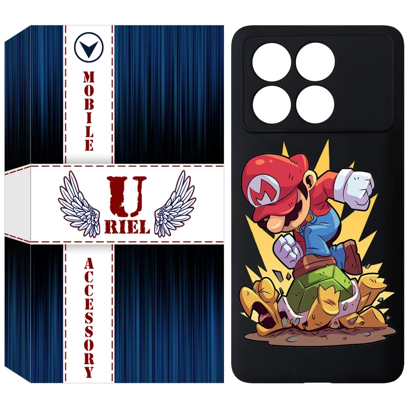 کاور یوریل مدل KSH کد 64 طرح ماریو مناسب برای گوشی موبایل شیائومی Poco X6 Pro