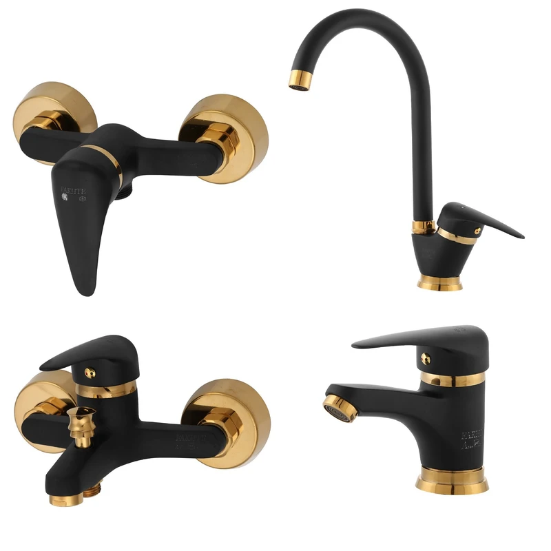 ست شیرآلات فاخته مدل خلیج ایتالیا پلاس مجموعه 4 عددی