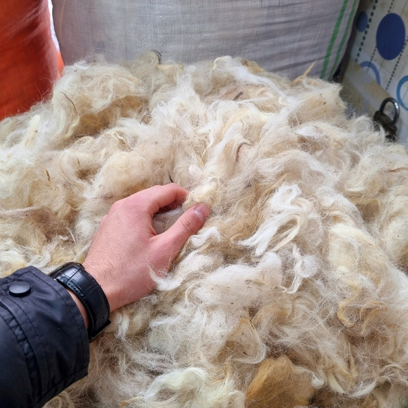 تشک مهمان مدل دست دوز پشم خالص یک نفره سایز 90* 200 سانتی متر