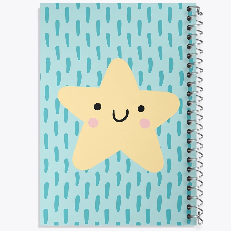 دفتر نقاشی 50 برگ خندالو طرح ستاره کیوت کد F2325