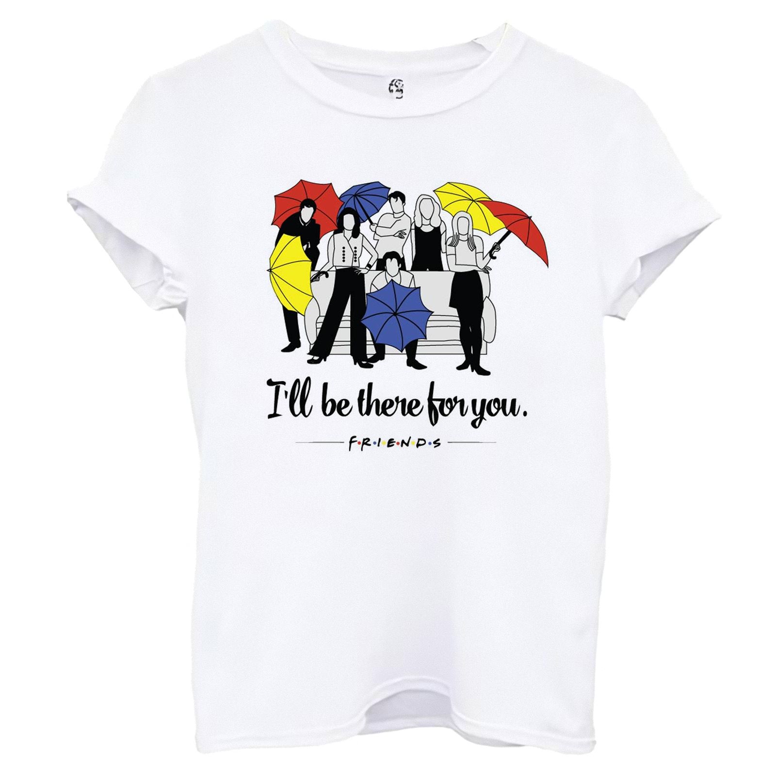 تی شرت آستین کوتاه زنانه اسد طرح Friends کد 100 -  - 2